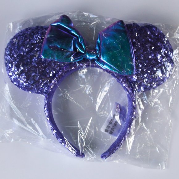 Disney Purple sequin ears with iridescent bow - Picture 3 of 3